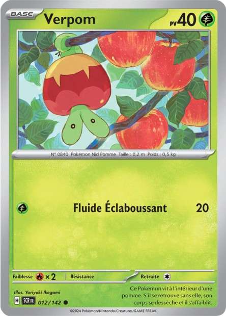 Carte Pokémon Verpom 012/142 SCR Couronne Stellaire EV07 Neuf FR LorenZone