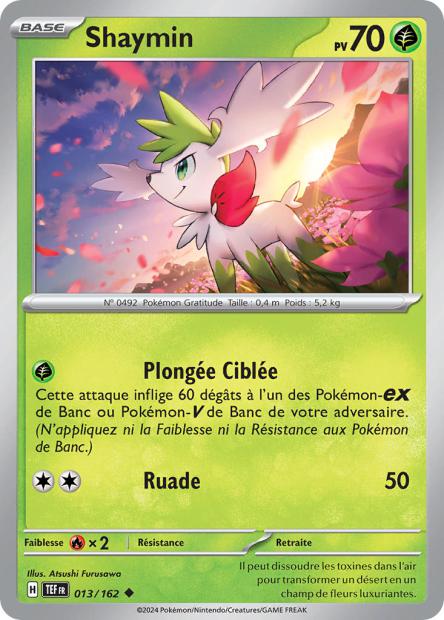 Carte Pokémon Shaymin 013/162 TEF Forces Temporelles EV05 Neuf FR LorenZone