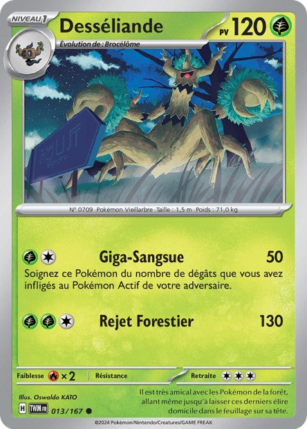 Carte Pokémon Desséliande 013/167 TWM Mascarade Crépusculaire EV06 Neuf FR LorenZone
