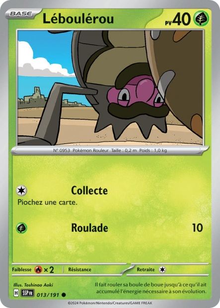 Carte Pokémon Léboulérou 013/191 SSP Étincelles Déferlantes EV08 Neuf FR LorenZone