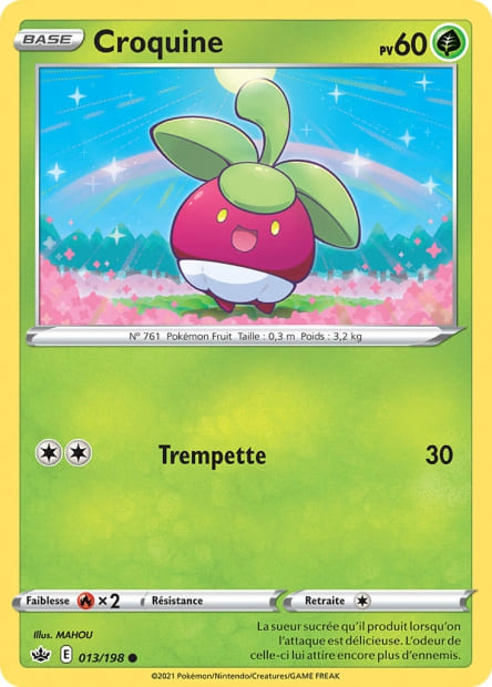 Carte Pokémon Croquine 013/198 CRE Règne de Glace EB06 Neuf FR LorenZone