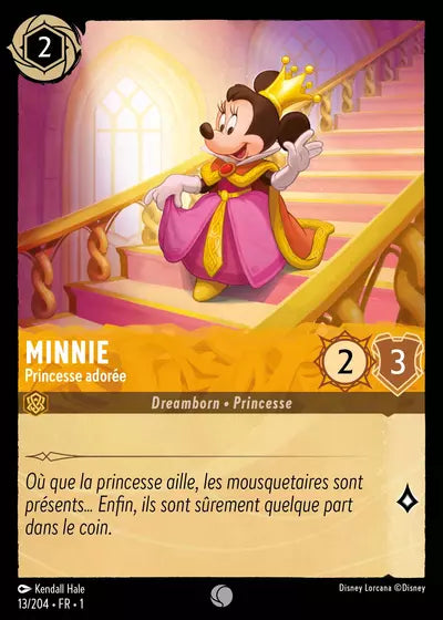 Carte Lorcana - Disney Minnie, Princesse adorée 013/204 Chapitre 01 Premier Chapitre FC Neuf FR LorenZone