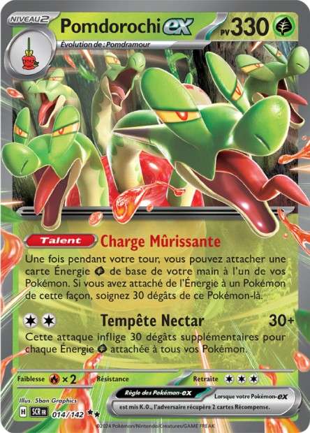 Carte Pokémon Pomdorochi EX 014/142 SCR Couronne Stellaire EV07 Neuf FR LorenZone