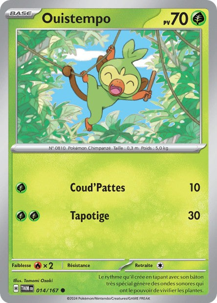 Carte Pokémon Ouistempo 014/167 TWM Mascarade Crépusculaire EV06 Neuf FR LorenZone