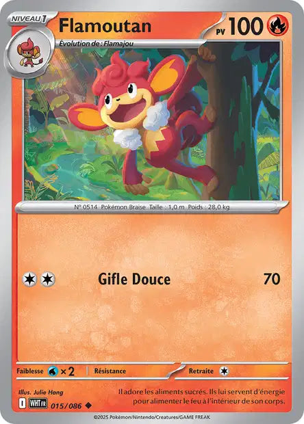 Carte Pokémon Flamoutan 015/086 WHT Flamme Blanche EV10_5 Neuf FR LorenZone