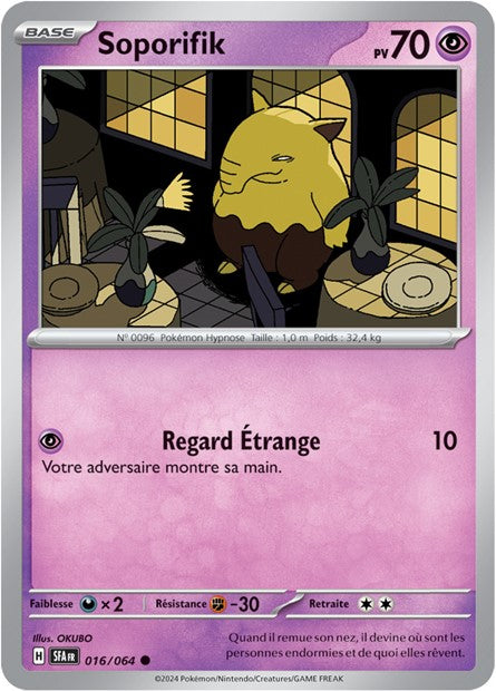 Carte Pokémon Soporifik 016/064 Fable Nébuleuse SFA EV6_5 Neuf FR LorenZone