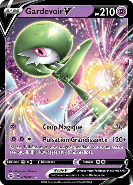 Carte Pokémon Gardevoir V 016/073 SWSH35 Voltage Eclatant EB3_5 Neuf FR LorenZone