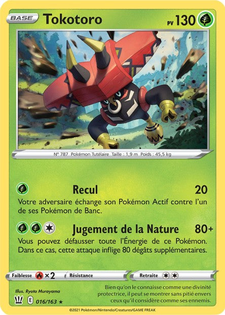 Carte Pokémon Tokotoro 016/163 SWSH5 Styles de Combat EB05 Neuf FR LorenZone