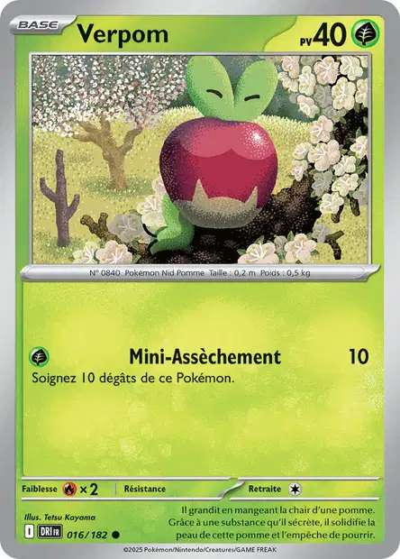 Carte Pokémon Verpom 016/182 DRI Rivalités Destinées EV10 Neuf FR LorenZone