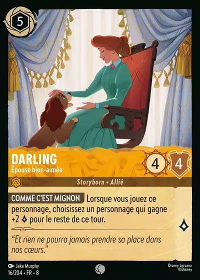 Carte Lorcana - Disney Darling, Epouse bien-aimée 016/204 Commune Jake Murphy Chapitre 08 Le Règne de Jafar ROJ Neuf FR LorenZone