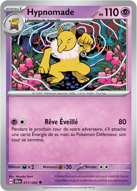 Carte Pokémon Hypnomade 017/064 Fable Nébuleuse SFA EV6_5 Neuf FR LorenZone
