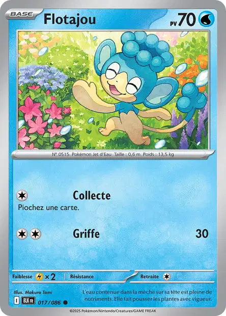 Carte Pokémon Flotajou 017/086 BLK Foudre Noire EV10_5 Neuf FR LorenZone