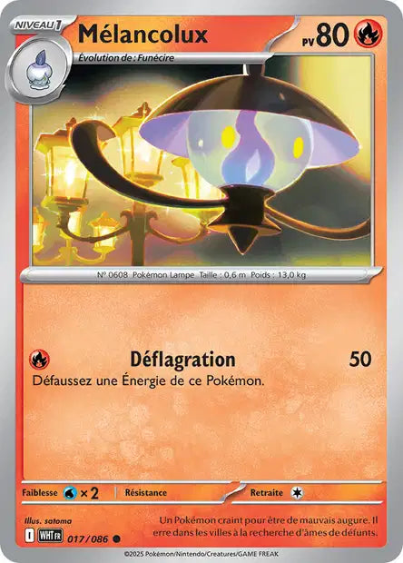 Carte Pokémon Mélancolux 017/086 WHT Flamme Blanche EV10_5 Neuf FR LorenZone