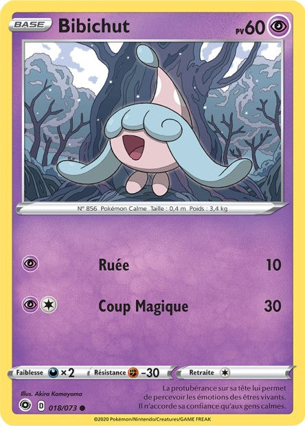Carte Pokémon Bibichut 018/073 SWSH35 Voltage Eclatant EB3_5 Neuf FR LorenZone
