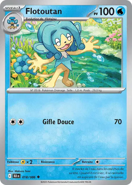 Carte Pokémon Flotoutan 018/086 BLK Foudre Noire EV10_5 Neuf FR LorenZone