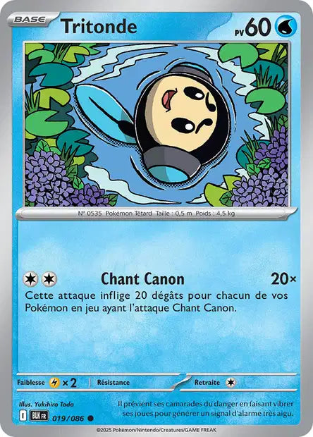 Carte Pokémon Tritonde 019/086 BLK Foudre Noire EV10_5 Neuf FR LorenZone