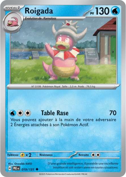Carte Pokémon Roigada 019/131 Evolutions Prismatiques PRE EV8_5 Neuf FR LorenZone