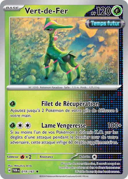 Carte Pokémon Vert-de-Fer 019/167 TWM Mascarade Crépusculaire EV06 Neuf FR LorenZone