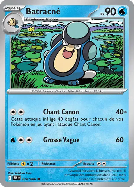 Carte Pokémon Batracné 020/086 BLK Foudre Noire EV10_5 Neuf FR LorenZone