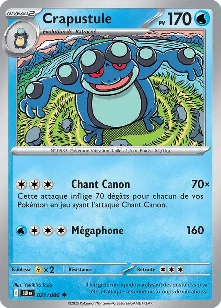 Carte Pokémon Crapustule 021/086 BLK Foudre Noire EV10_5 Neuf FR LorenZone