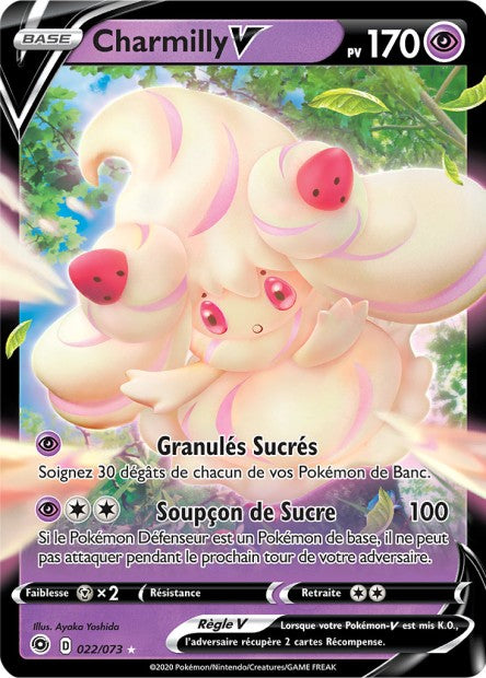 Carte Pokémon Charmilly V  022/073 SWSH35 Voltage Eclatant EB3_5 Neuf FR LorenZone