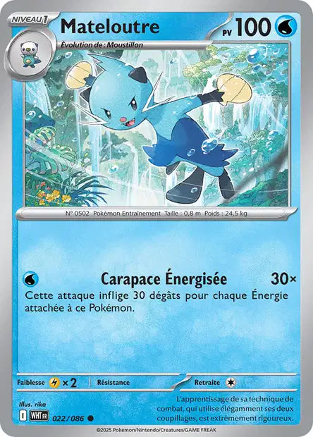 Carte Pokémon Mateloutre 022/086 WHT Flamme Blanche EV10_5 Neuf FR LorenZone