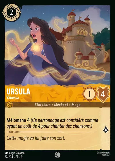 Carte Lorcana - Disney Ursula, Vanessa 022/204 Chapitre 09 Fabuleux FAB Neuf FR LorenZone