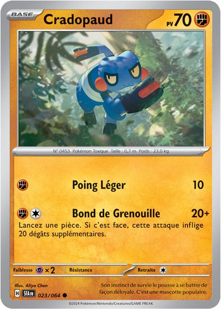 Carte Pokémon Cradopaud 023/064 Fable Nébuleuse SFA EV6_5 Neuf FR LorenZone
