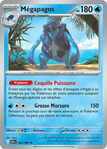 Carte Pokémon Mégapagos 023/086 BLK Foudre Noire EV10_5 Neuf FR LorenZone