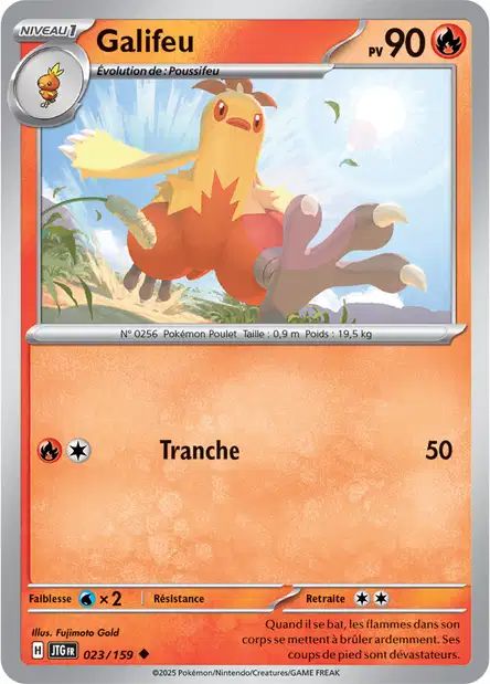 Carte Pokémon Galifeu 023/159 JTG Aventures Ensemble EV09 Neuf FR LorenZone