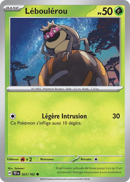 Carte Pokémon Léboulérou 023/162 TEF Forces Temporelles EV05 Neuf FR LorenZone