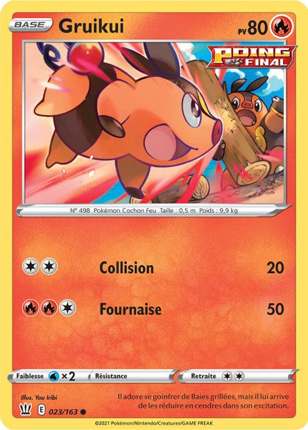 Carte Pokémon Gruikui 023/163 SWSH5 Styles de Combat EB05 Neuf FR LorenZone
