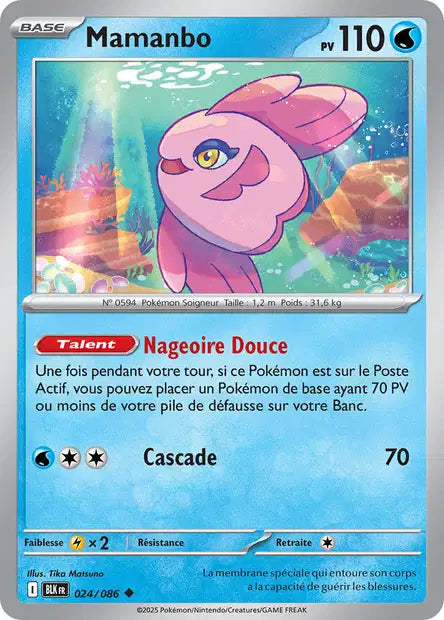 Carte Pokémon Mamanbo 024/086 BLK Foudre Noire EV10_5 Neuf FR LorenZone