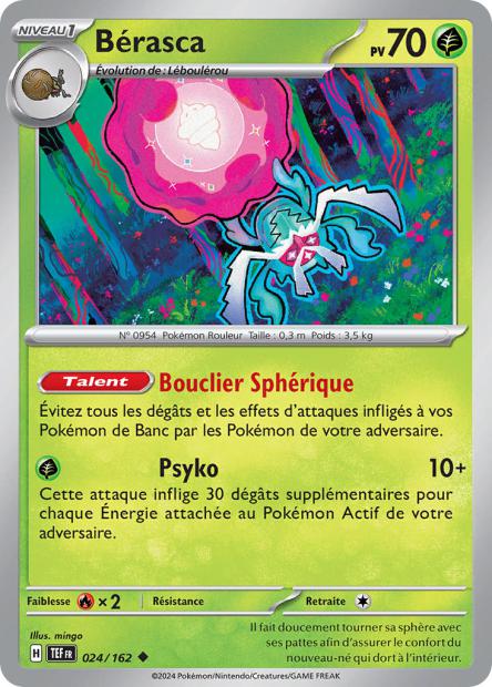 Carte Pokémon Bérasca 024/162 TEF Forces Temporelles EV05 Neuf FR LorenZone