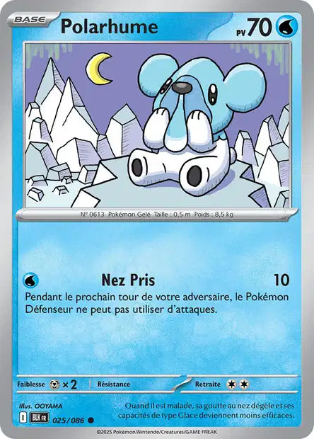 Carte Pokémon Polarhume 025/086 BLK Foudre Noire EV10_5 Neuf FR LorenZone