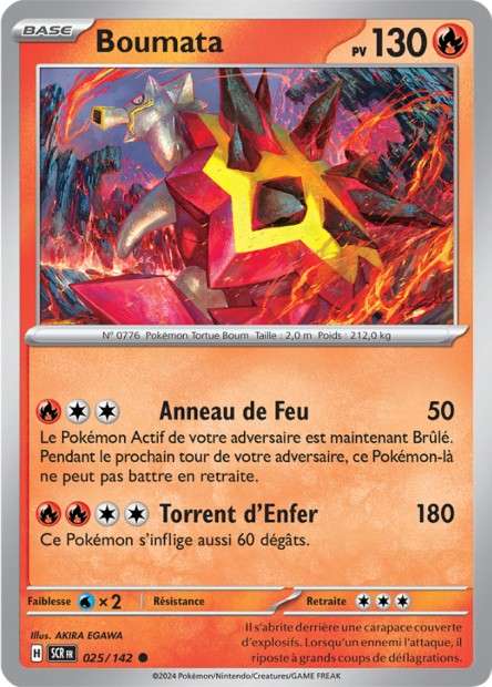 Carte Pokémon Boumata 025/142 SCR Couronne Stellaire EV07 Neuf FR LorenZone