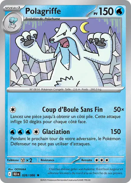 Carte Pokémon Polagriffe 026/086 BLK Foudre Noire EV10_5 Neuf FR LorenZone
