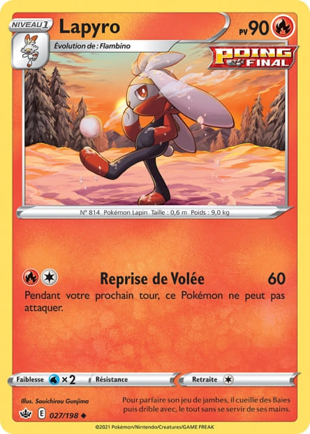 Carte Pokémon Lapyro 027/198 CRE Règne de Glace EB06 Neuf FR LorenZone