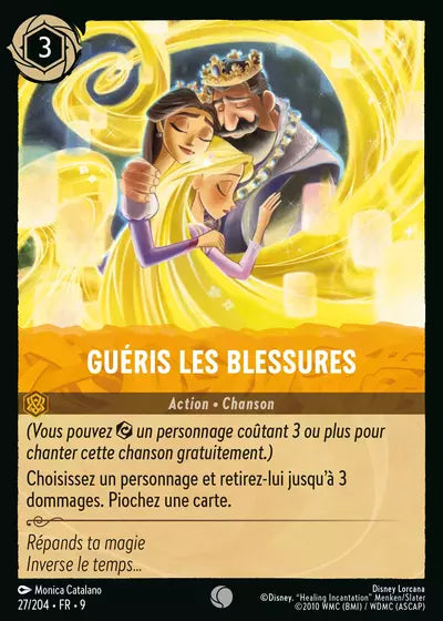 Carte Lorcana - Disney Guéris les blessures 027/204 Chapitre 09 Fabuleux FAB Neuf FR LorenZone