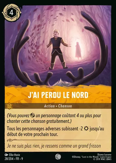 Carte Lorcana - Disney J'ai perdu le Nord 028/204 Chapitre 09 Fabuleux FAB Neuf FR LorenZone