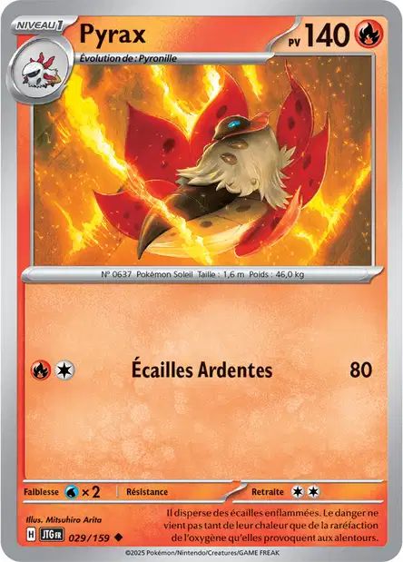 Carte Pokémon Pyrax 029/159 JTG Aventures Ensemble EV09 Neuf FR LorenZone