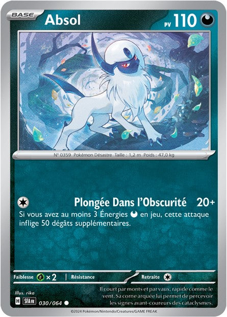 Carte Pokémon Absol 030/064 Fable Nébuleuse SFA EV6_5 Neuf FR LorenZone