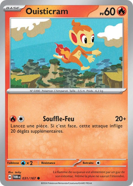 Carte Pokémon Ouisticram 031/167 TWM Mascarade Crépusculaire EV06 Neuf FR LorenZone