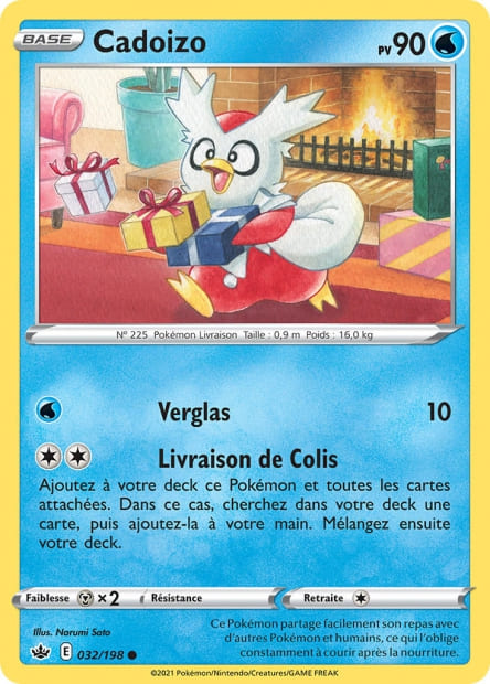 Carte Pokémon Cadoizo 032/198 CRE Règne de Glace EB06 Neuf FR LorenZone