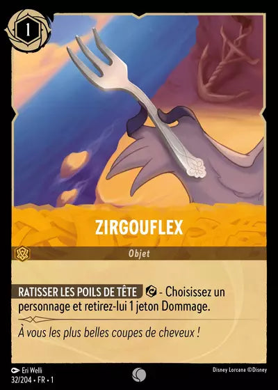 Carte Lorcana - Disney Zirgouflex 032/204 Chapitre 01 Premier Chapitre FC Neuf FR LorenZone