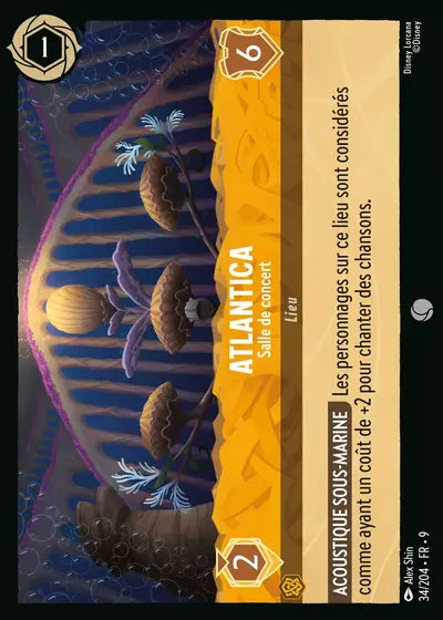 Carte Lorcana - Disney Atlantica, Salle de concert 034/204 Chapitre 09 Fabuleux FAB Neuf FR LorenZone