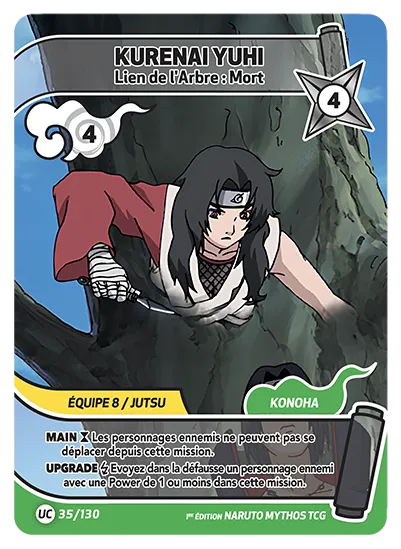 Carte Naruto Mythos KURENAI YUHI – Lien de l'Arbre Mort 035/130 UC 1er Chapitre Neuf FR LorenZone