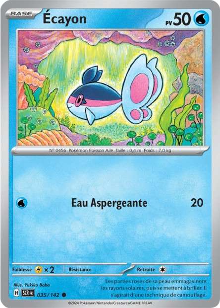 Carte Pokémon Écayon 035/142 SCR Couronne Stellaire EV07 Neuf FR LorenZone