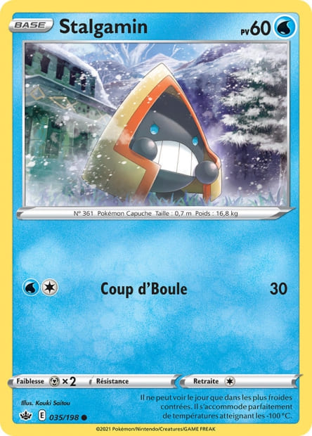 Carte Pokémon Stalgamin 035/198 CRE Règne de Glace EB06 Neuf FR LorenZone