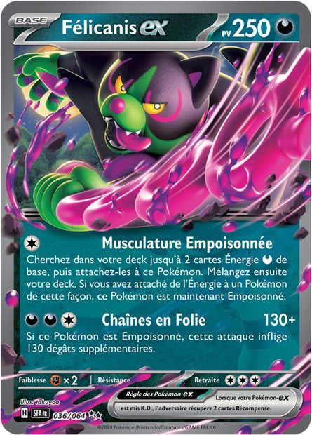Carte Pokémon Félicanis EX 036/064 Fable Nébuleuse SFA EV6_5 Neuf FR LorenZone